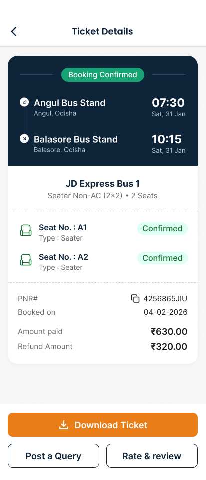 Bus - Home Screen