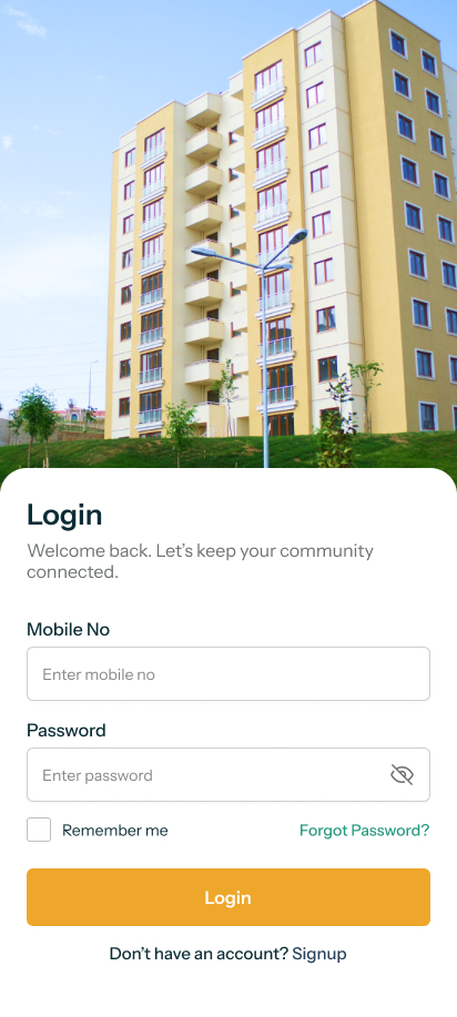 Society Management - Dashboard